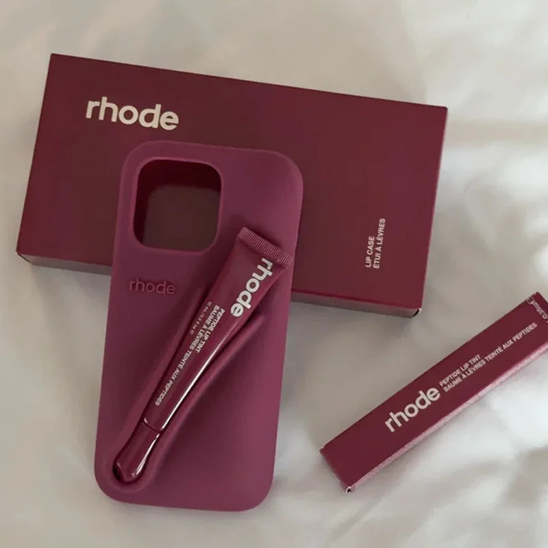 RHODE Lip Gloss Case For iPhone 17 Air 16 15 14 13 12 11 Pro Max.