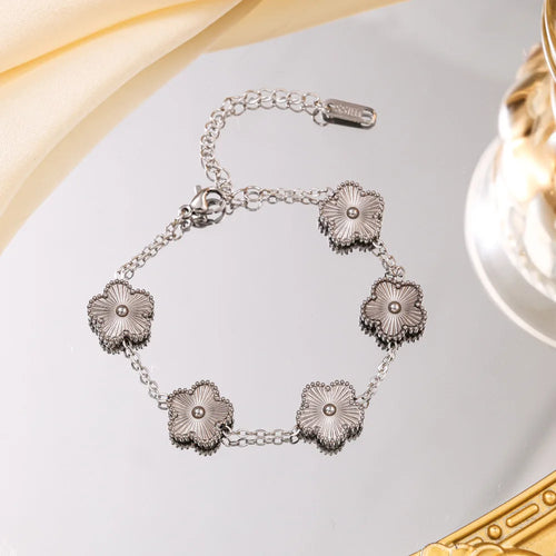 Gold&Silver Clover Bracelet